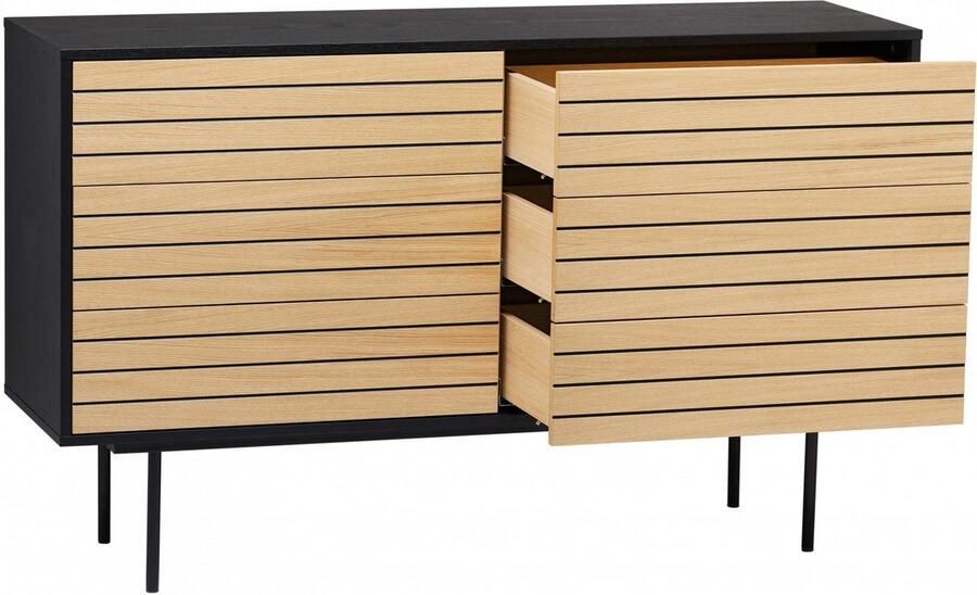 Woodman Ladekast Stripe uniek ontwerp 6 laden breedte 140 cm - Foto 6