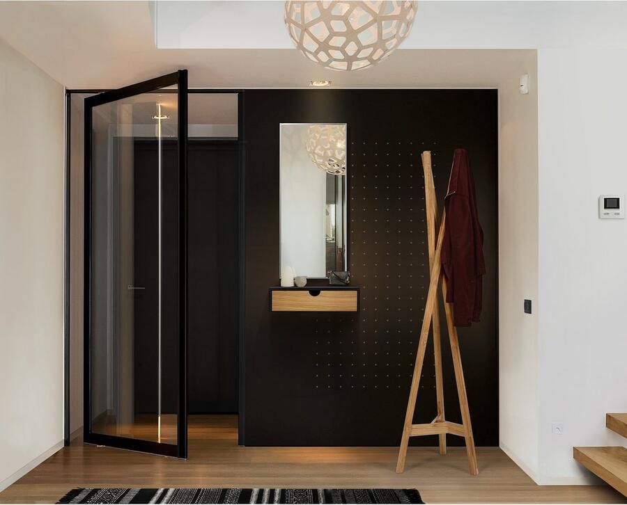 Woodman Nachtkastje Farsta bijzettafel opbergruimte met lade Houtfineer van eiken breedte 40 cm wandmontage FSC - Foto 2