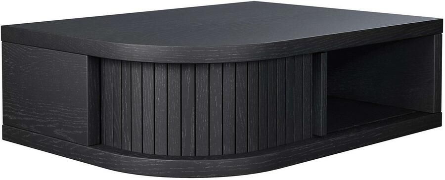 Woodman Nachtkastje Farsta in 3 kleuren met tambour schuifdeuren met eikenhout gefineerd - Foto 7