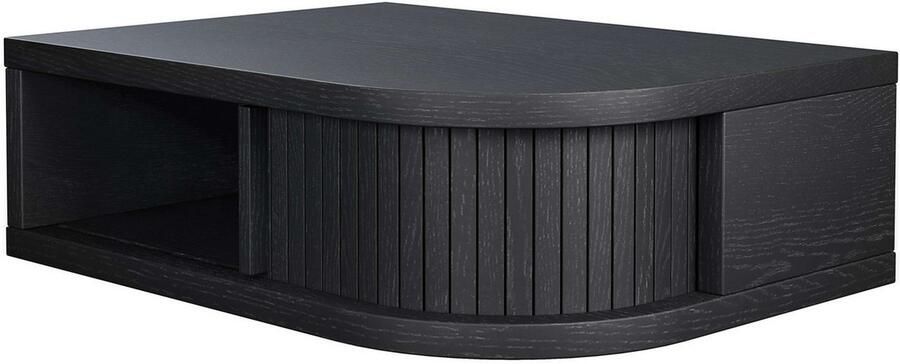 Woodman Nachtkastje Farsta in 3 kleuren met tambour schuifdeuren met eikenhout gefineerd - Foto 8