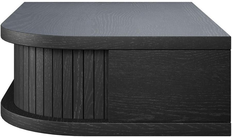 Woodman Nachtkastje Farsta in 3 kleuren met tambour schuifdeuren met eikenhout gefineerd - Foto 4