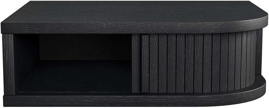 Woodman Nachtkastje Farsta in 3 kleuren met tambour schuifdeuren met eikenhout gefineerd - Foto 9