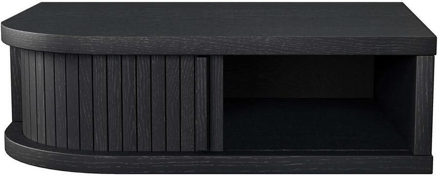 Woodman Nachtkastje Farsta in 3 kleuren met tambour schuifdeuren met eikenhout gefineerd - Foto 10