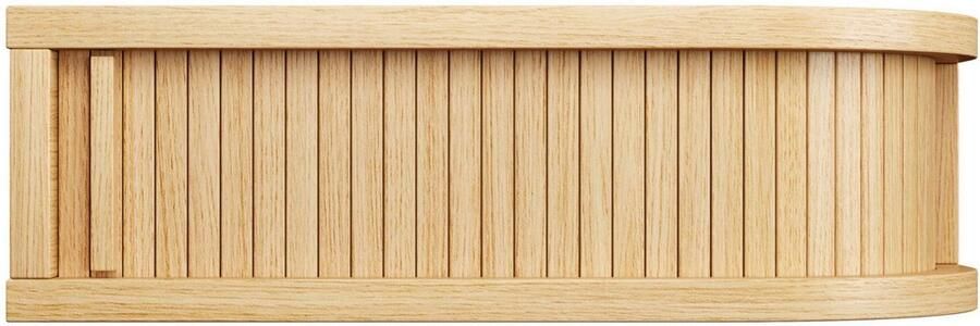 Woodman Nachtkastje Farsta in 3 kleuren met tambour schuifdeuren met eikenhout gefineerd - Foto 12