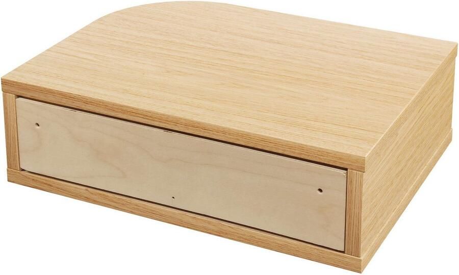 Woodman Nachtkastje Farsta in 3 kleuren met tambour schuifdeuren met eikenhout gefineerd - Foto 4