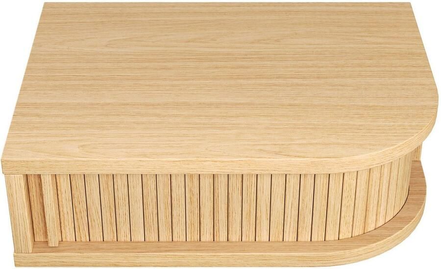 Woodman Nachtkastje Farsta in 3 kleuren met tambour schuifdeuren met eikenhout gefineerd - Foto 3