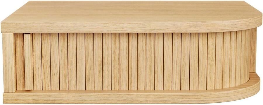 Woodman Nachtkastje Farsta in 3 kleuren met tambour schuifdeuren met eikenhout gefineerd - Foto 9