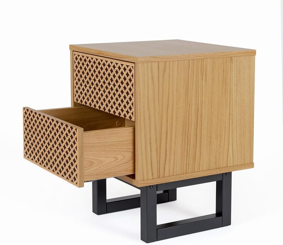 Woodman Nachtkastje Houtfineer van eiken - Foto 3