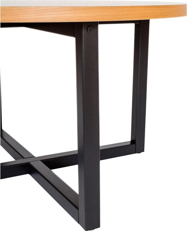 Woodman Salontafel Camden van gedeeltelijk massief berkenhout breedte 80 cm