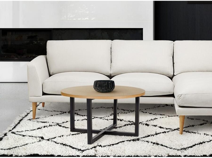 Woodman Salontafel Camden van gedeeltelijk massief berkenhout breedte 80 cm - Foto 3