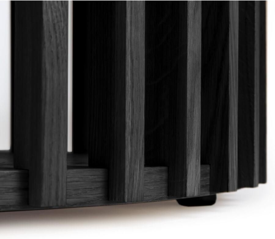 Woodman Salontafel Drum Breedte Diepte Hoogte: 83 83 42 cm Houtfineer van eiken armen van massief eiken - Foto 2