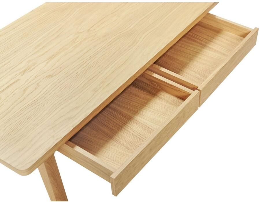 Woodman Salontafel NICE Breedte 120 cm met 2 lades echt houtfineer van eiken - Foto 2