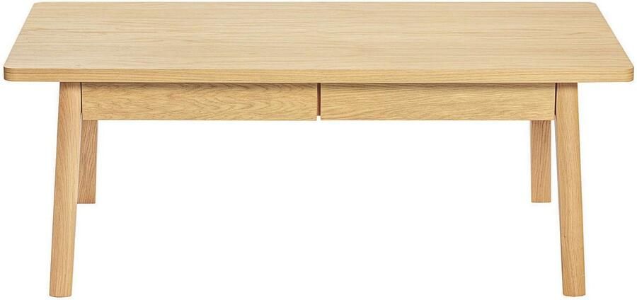 Woodman Salontafel NICE Breedte 120 cm met 2 lades echt houtfineer van eiken - Foto 5