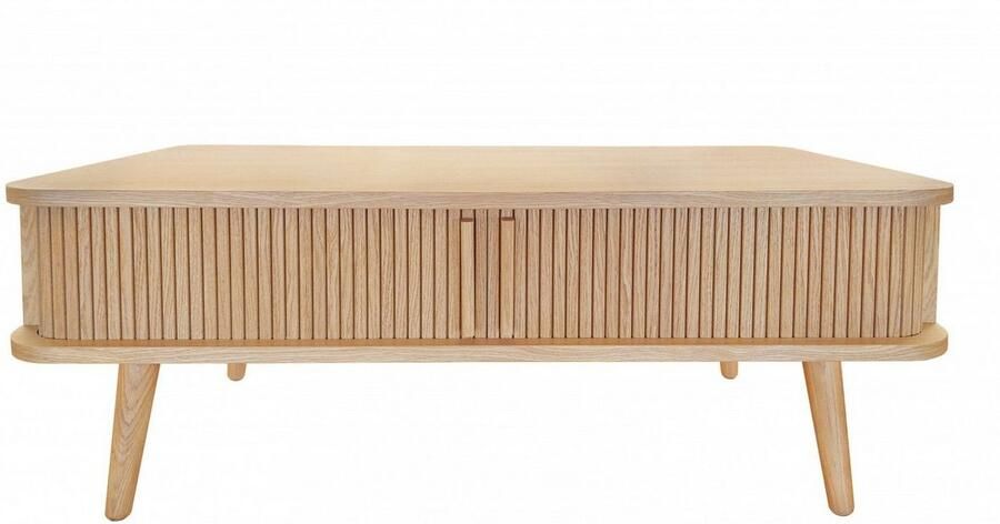 Woodman Salontafel Rove uniek ontwerp gedeeltelijk massief breedte 107 cm - Foto 9