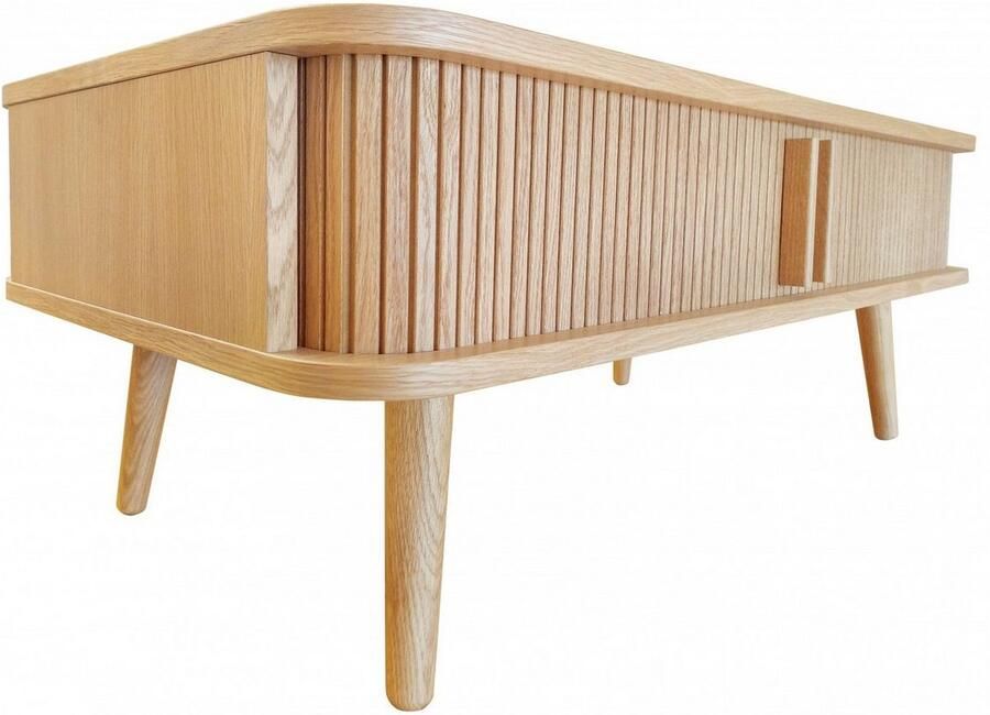 Woodman Salontafel Rove uniek ontwerp gedeeltelijk massief breedte 107 cm - Foto 3