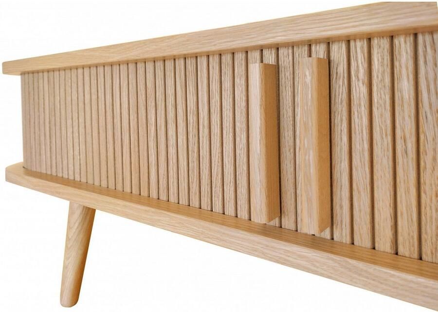 Woodman Salontafel Rove uniek ontwerp gedeeltelijk massief breedte 107 cm - Foto 4