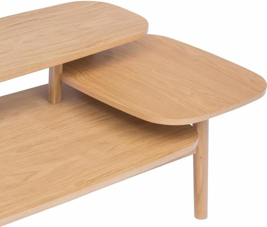 Woodman Salontafel Eichberg Salontafel Sofatisch Woonkamertafel met 3 verschillende niveaus breedte 120 cm fsc -gecertificeerd - Foto 3