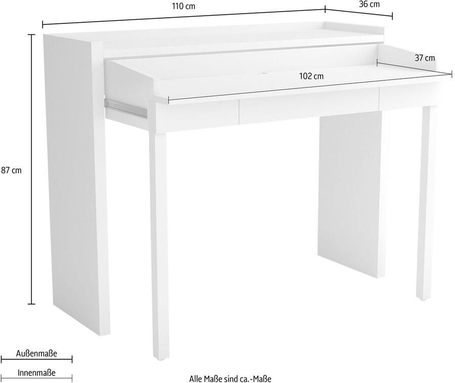 Woodman Sidetable Jens met bureau functie in opvallend design - Foto 6