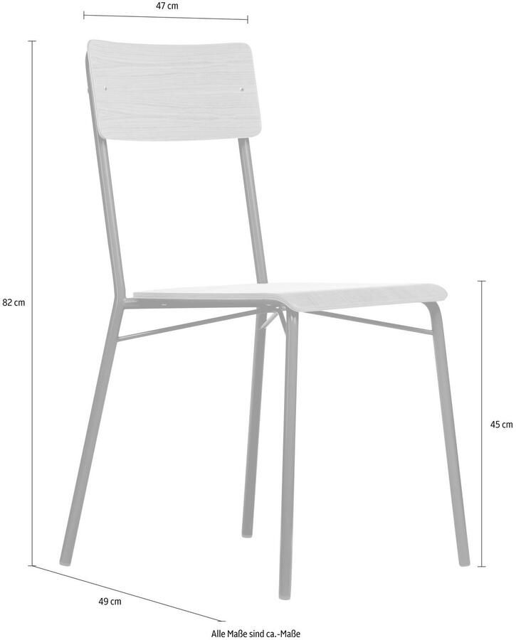 Woodman Stoel met 4 poten Yorik in scandinavisch design