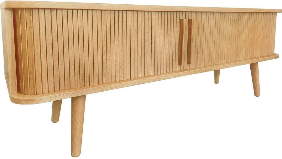 Woodman Tv-meubel Rove bijzonder design in twee breedtes met eikenhoutfineer fsc