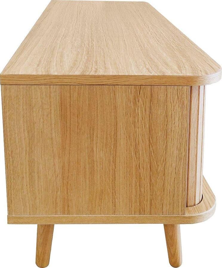 Woodman Tv-meubel Rove bijzonder design in twee breedtes met eikenhoutfineer fsc - Foto 4