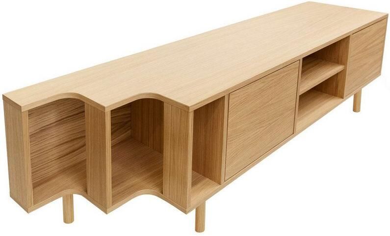 Woodman Tv-meubel Shift met echt houtfineer van eiken breedte 189 cm met push-to-open - Foto 11