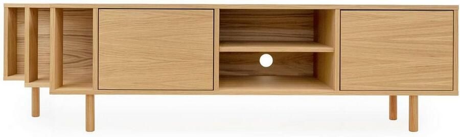 Woodman Tv-meubel Shift met echt houtfineer van eiken breedte 189 cm met push-to-open - Foto 16