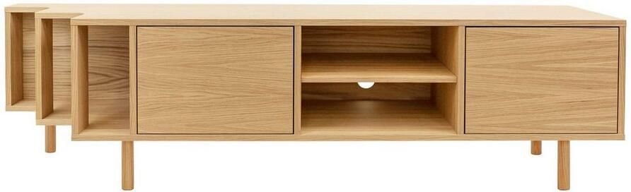 Woodman Tv-meubel Shift met echt houtfineer van eiken breedte 189 cm met push-to-open - Foto 15