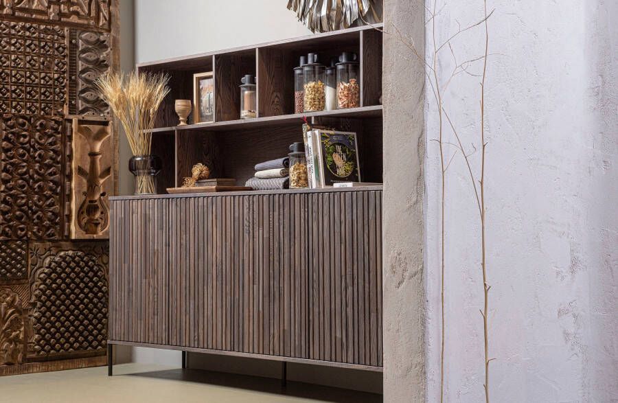 WOOOD Buffetkast Gravu veel opbergruimte push-to-open functie h 150 cm x b 200 cm - Foto 4