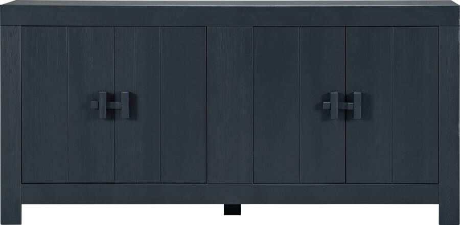 WOOOD dressoir Benson matzwart 85x177x46 cm Leen Bakker - Foto 2