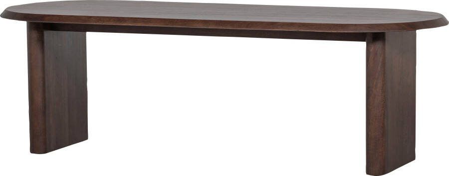 WOOOD Eettafel ELLIPS afgeronde rand van mangohout breedte 240 cm - Foto 2