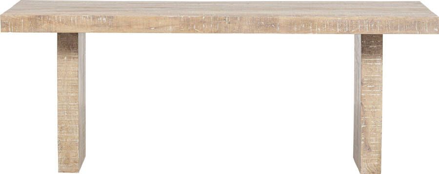 Basiclabel Balk Eettafel Mangohout Naturel 76x220x90 - Foto 9