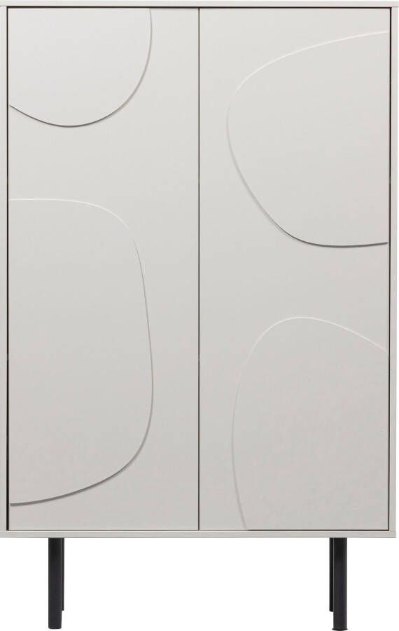 WOOOD Cadiz Opbergkast Grenenhout Mist Grijs 135x85x40 cm - Foto 5