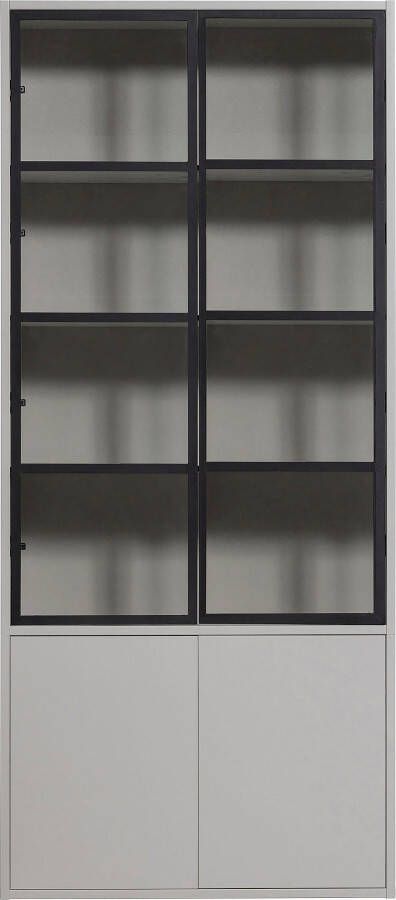 Vtwonen Basic 4-Deurs Vitrinekast Grenen Mist 230x101x40 - Foto 6