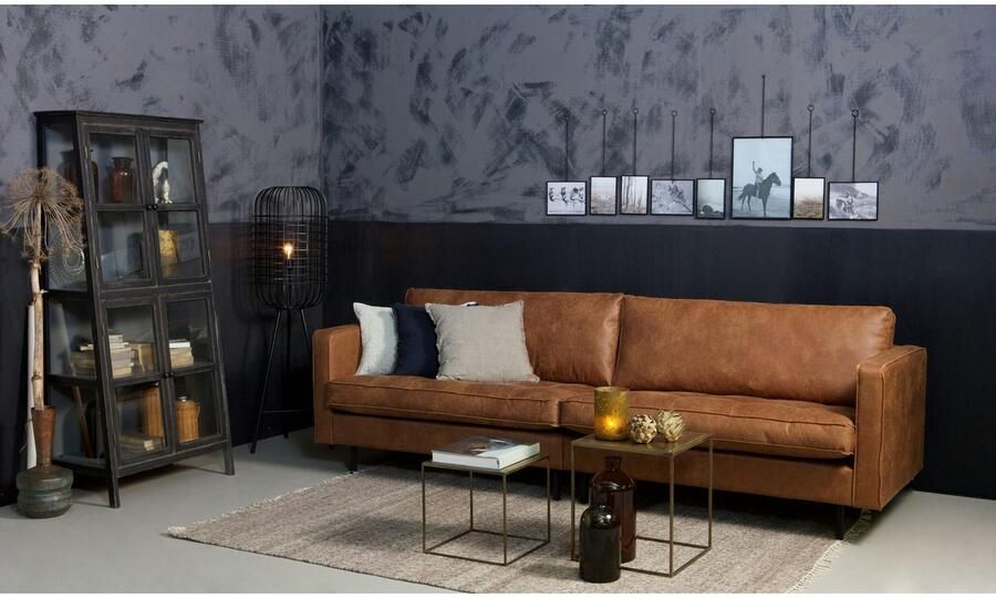 BePureHome Rodeo Classic Bank 3-Zits Recycle Leer Cognac 83x275x88 - Foto 7