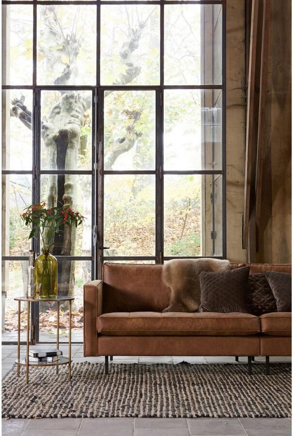 BePureHome Rodeo Classic Bank 3-Zits Recycle Leer Cognac 83x275x88 - Foto 4