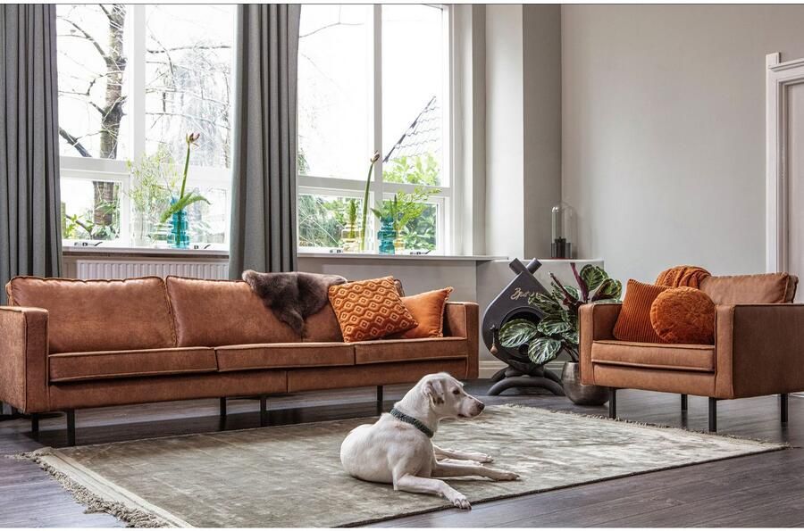 BePureHome Rodeo Bank 3-Zits Recycle Leer Cognac 85x277x86 - Foto 3