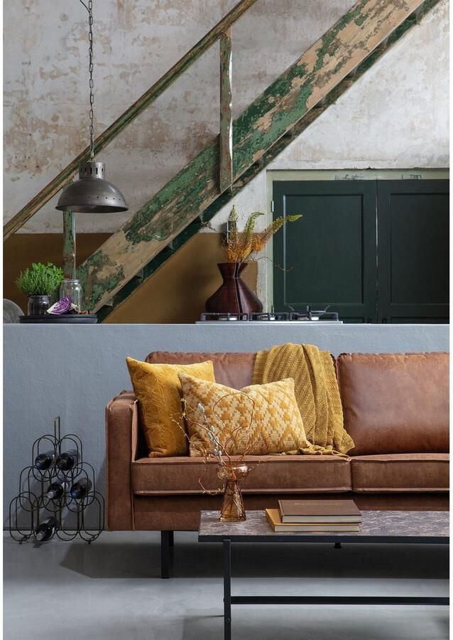 BePureHome Rodeo Bank 3-Zits Recycle Leer Cognac 85x277x86