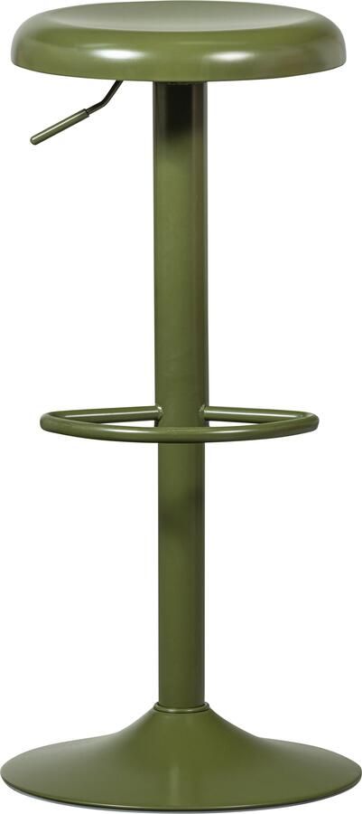 WOOOD Verstelbare Barkruk Isaac Warm Groen (zithoogte 61-81cm) - Foto 8