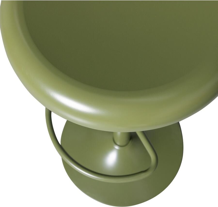 WOOOD Verstelbare Barkruk Isaac Warm Groen (zithoogte 61-81cm) - Foto 2