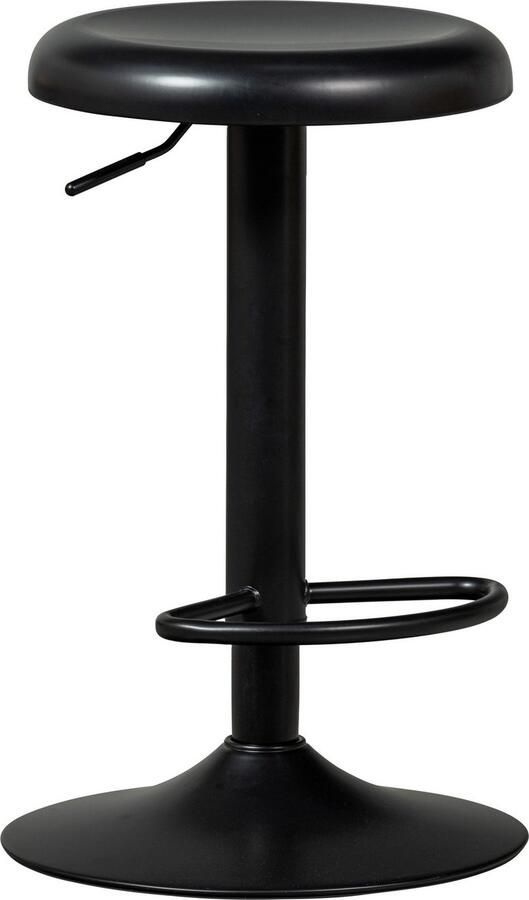 WOOOD Verstelbare Barkruk Isaac Zwart (zithoogte 61-81cm) - Foto 7