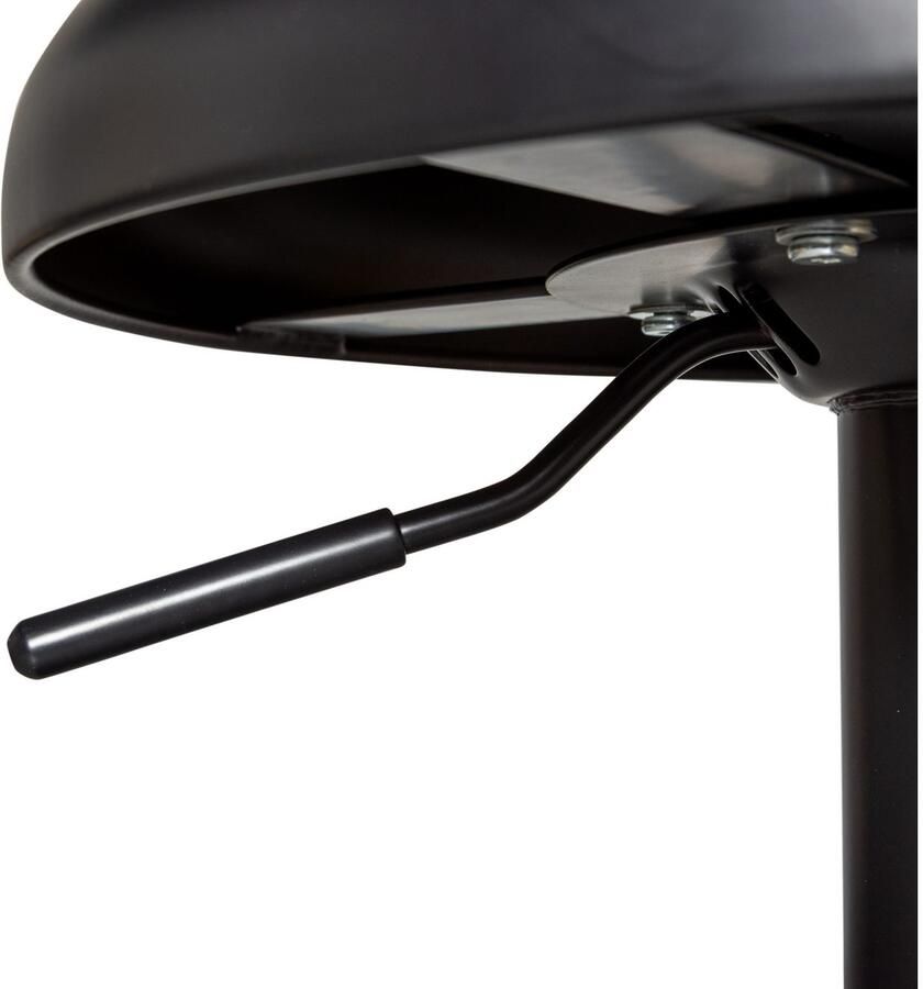 WOOOD Verstelbare Barkruk Isaac Zwart (zithoogte 61-81cm) - Foto 3