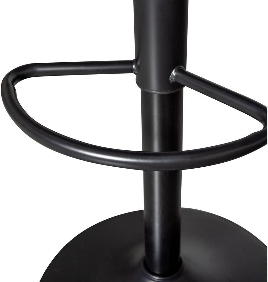 WOOOD Verstelbare Barkruk Isaac Zwart (zithoogte 61-81cm) - Foto 2