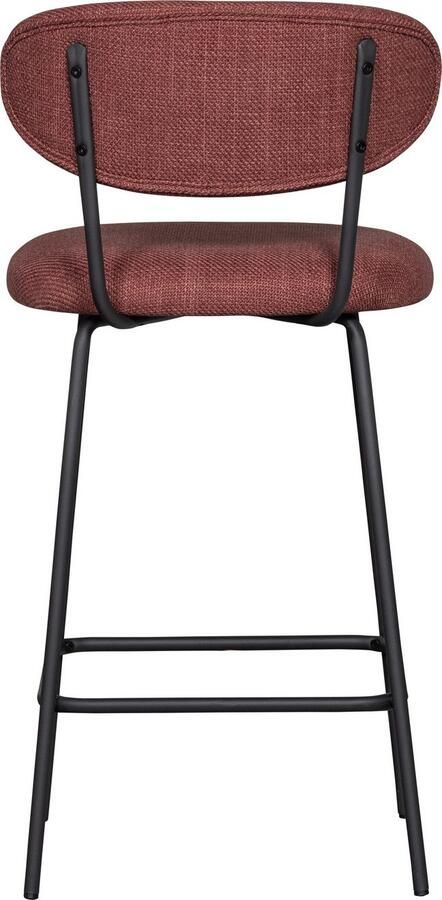 WOOOD Barkruk KJELD gevoerd met geweven stof hoogte 93 cm (2 stuks) - Foto 6