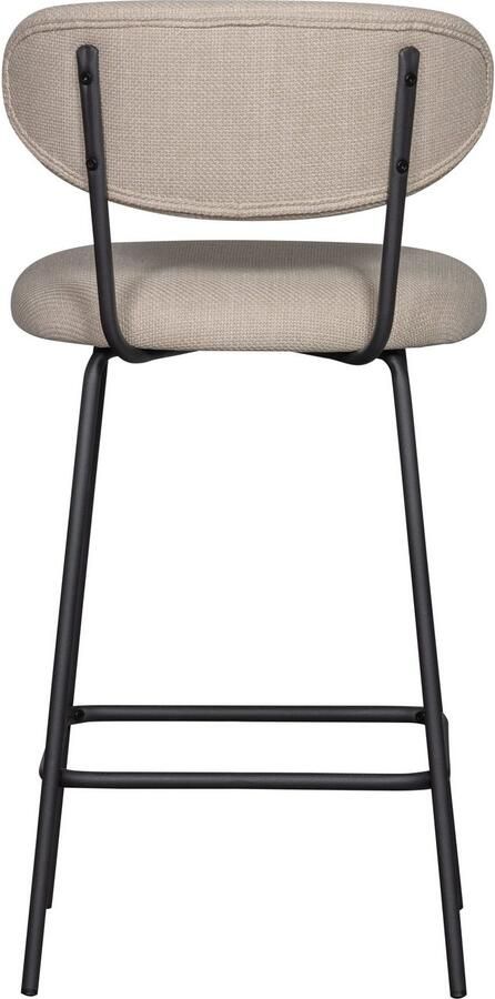 WOOOD Barkruk KJELD gevoerd met geweven stof hoogte 93 cm (2 stuks) - Foto 6