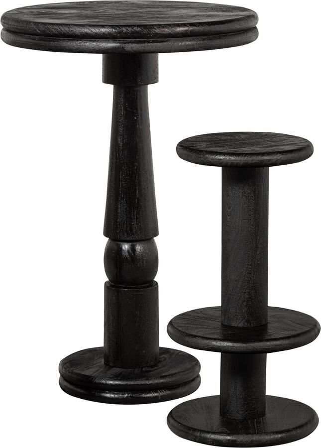 WOOOD Barkruk KOLBY van mangohout ronde vorm h 74 cm x ø 40 cm - Foto 3