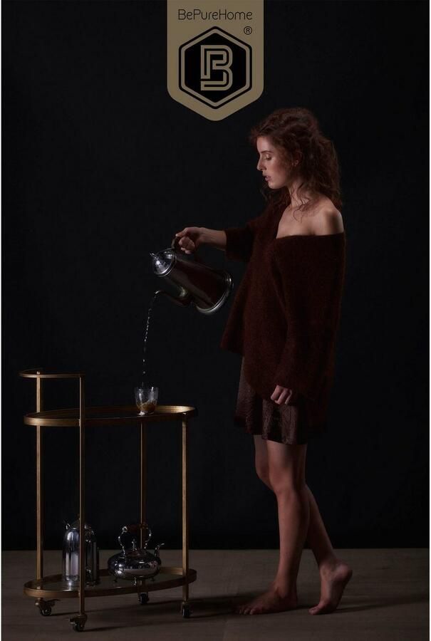 BePureHome Push Trolley Metaal Antique Brass 86x67x35 - Foto 5