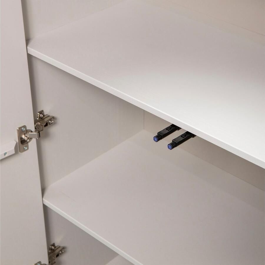WOOOD Cadiz Opbergkast Grenenhout Mist Grijs 135x85x40 cm - Foto 2