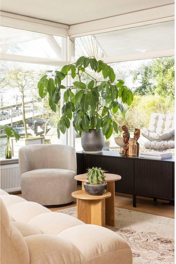 WOOOD set van 2 Bijzettafels Lina Hout Naturel 45x45x45 35x35x35 - Foto 7