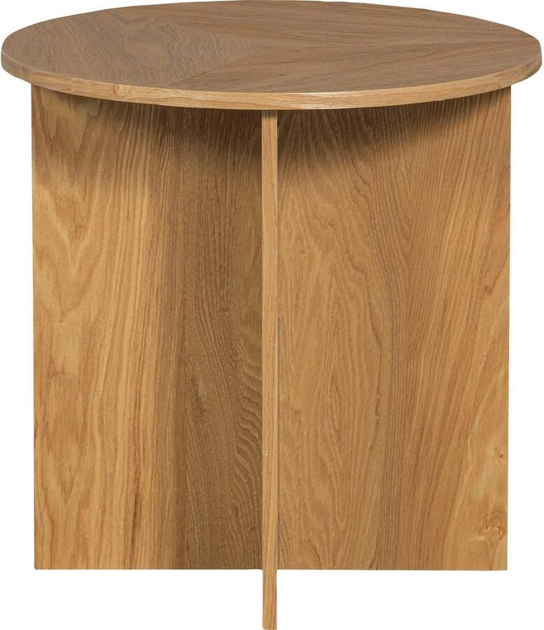 WOOOD set van 2 Bijzettafels Lina Hout Naturel 45x45x45 35x35x35 - Foto 5